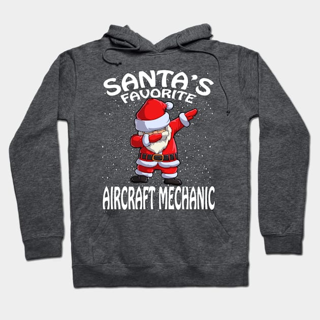 Santas Favorite Aircraft Mechanic Christmas Hoodie by intelus